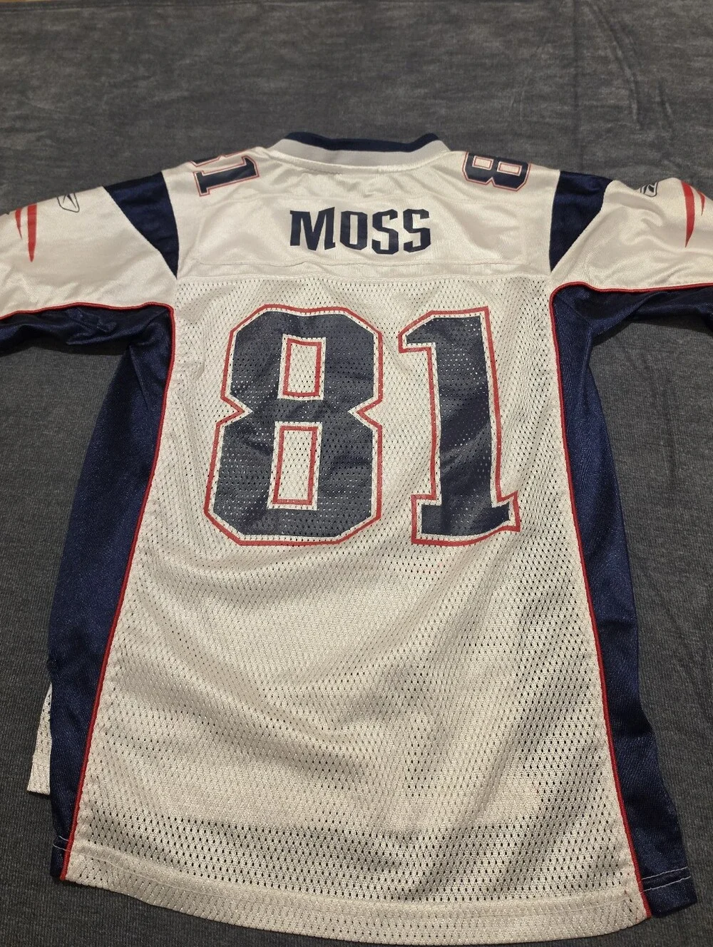 VINTAGE REEBOK RANDY MOSS PATRIOTS JERSEY 🔥Super clean. New England Patriots